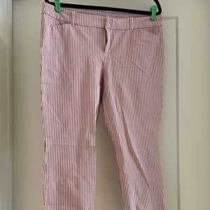 Pink & white striped Old Navy Pixie pants size 14